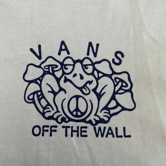 Vans Vintage Peace of Mind Classic Fit LS Cotton T Shirt Celadon Green Sz XS - Picture 9 of 13